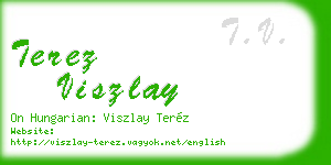 terez viszlay business card
