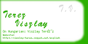 terez viszlay business card